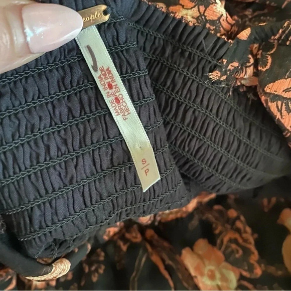 New Free People Youre A Jewel Maxi Dress Printed Floral Summer Long Sleeve - Picture 9 of 13